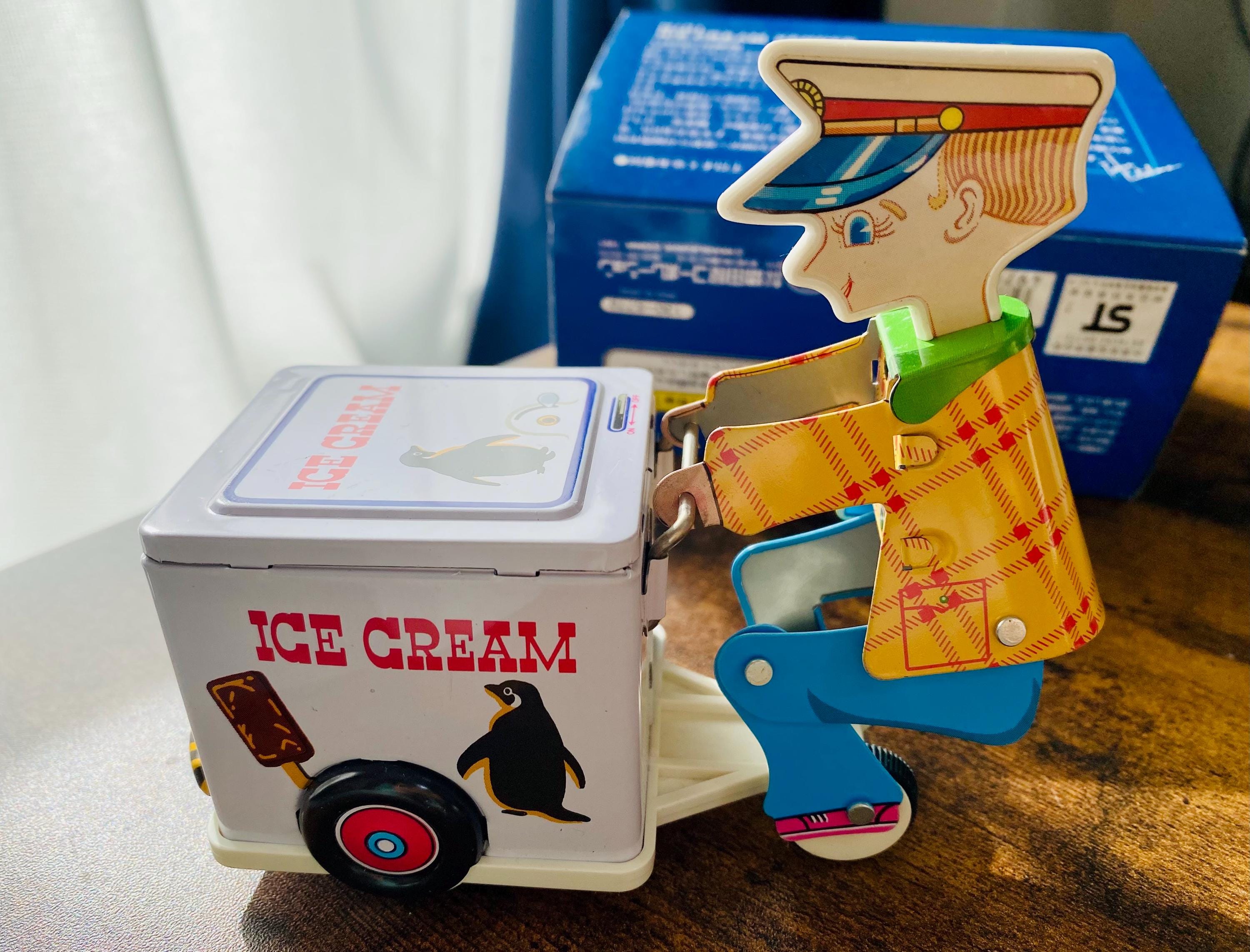 Mini Ice Cream Vendor Wind-up Tin Toy by Masudaya Made 1997s - Etsy