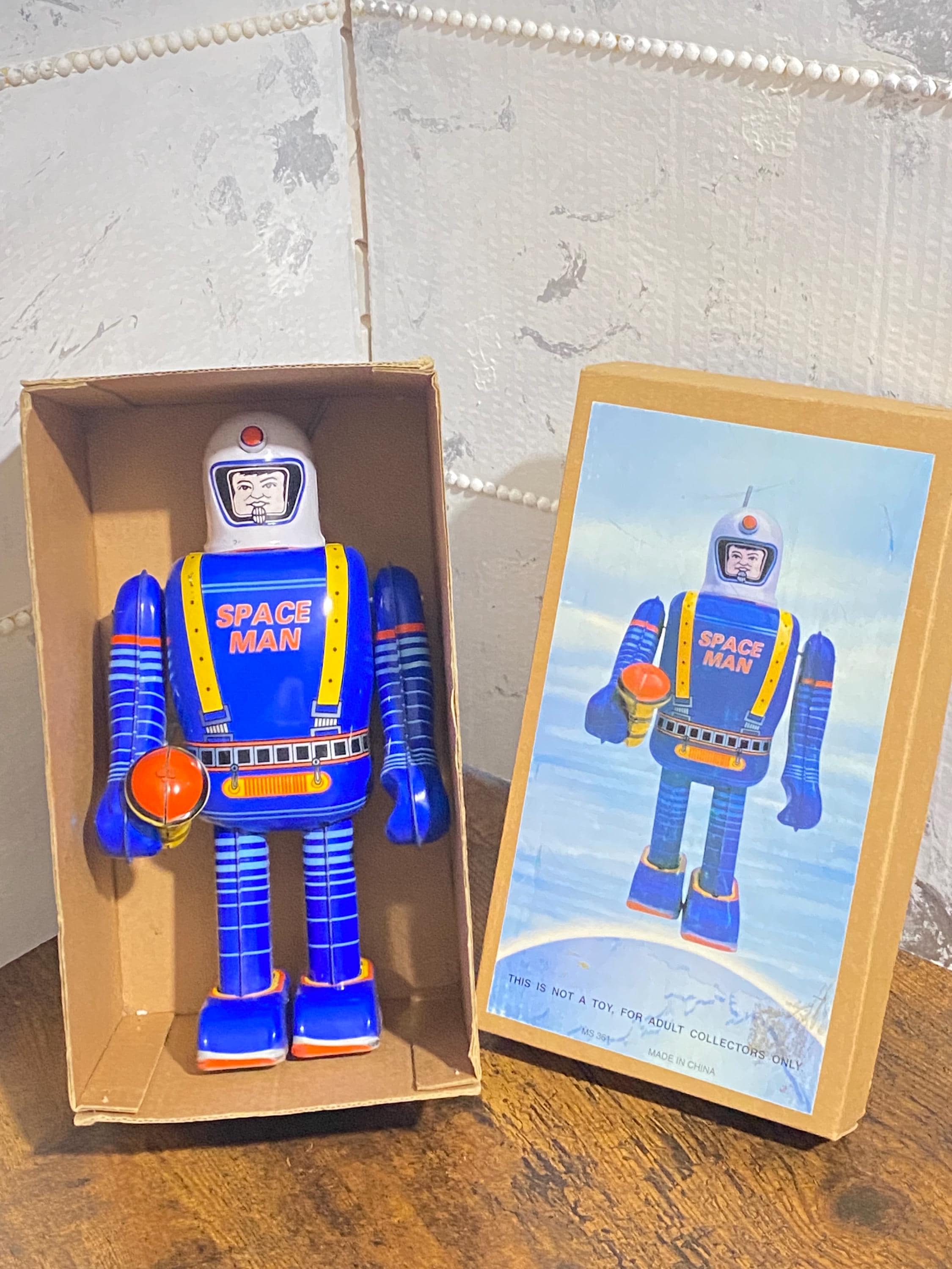 ブリキのおもちゃのゼンマイ式ロボット - Etsy 日本