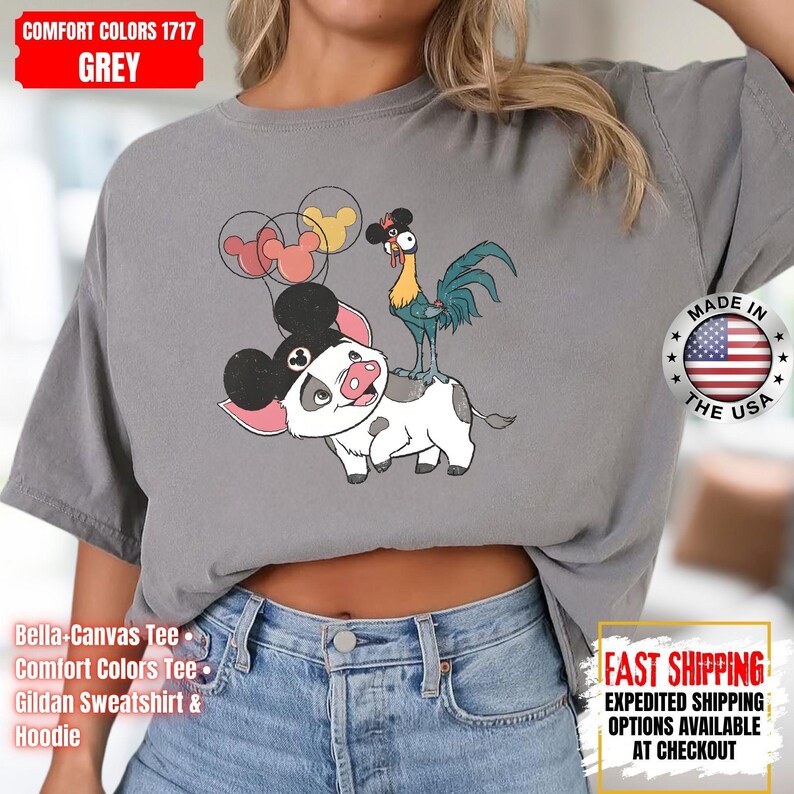 Hei Girl Hei Moana Comfort Colors Shirt, Disney Princess Moana Shirt, Disney Trip Sweatshirt, Disney Toddler Kids Shirts image 11