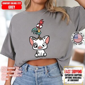 Hei Girl Hei Moana Comfort Colors Shirt, Disney Princess Moana Shirt, Disney Trip Sweatshirt, Disney Toddler Kids Shirts image 15
