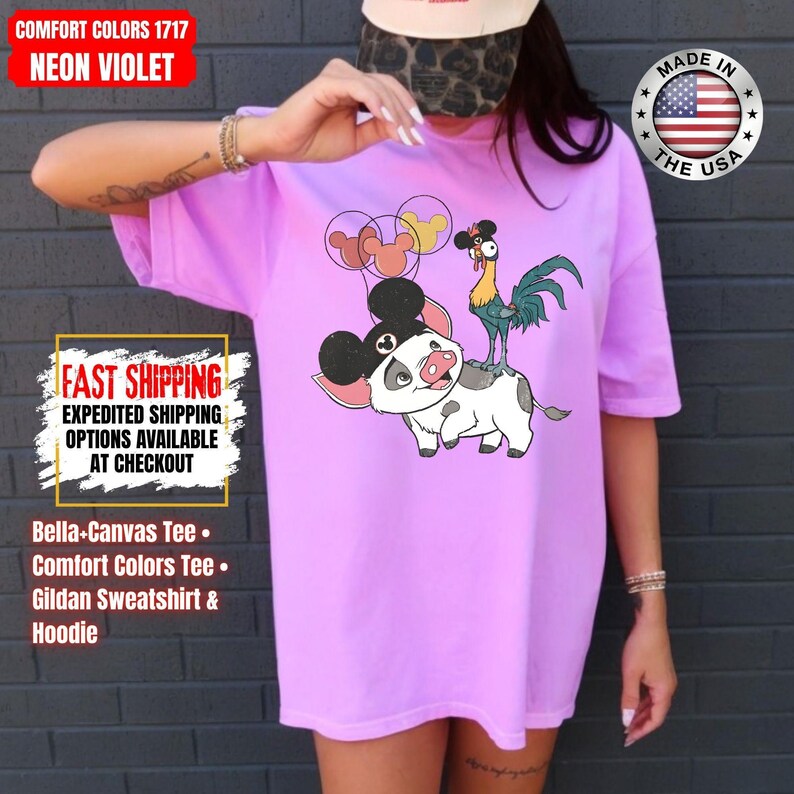 Hei Girl Hei Moana Comfort Colors Shirt, Disney Princess Moana Shirt, Disney Trip Sweatshirt, Disney Toddler Kids Shirts image 10