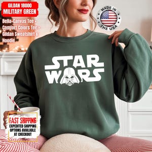 Disney Star Wars Shirt, Mandalorian Sweatshirt, Darth Vader Comfort Colors Shirt, Chewbacca Shirt, Star Jedi Shirt, Luke Skywalker Tee image 16