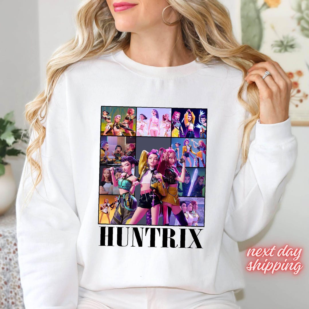 Rumi Costume Kids Girls Shirts Graphic Short Sleeve Huntrix Shirt For