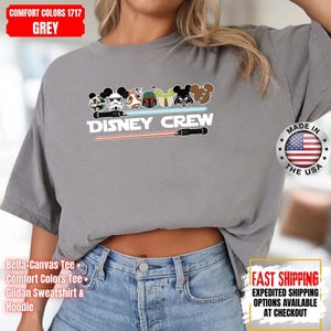 Camiseta de Star Wars de Disney Crew, sudadera de Mandalorian, camiseta de colores cómodos de Darth Vader, camiseta de Chewbacca, camiseta de Star Jedi, camiseta de Luke Skywalker imagen 16