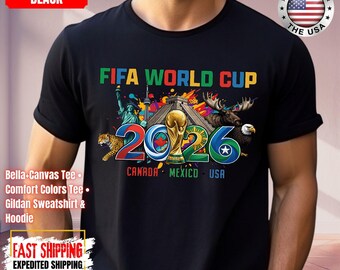 World C. 2026 Shirt, USA Canada Mexico, Championship 2026, Football Cup, World Soccer 2026 Shirt, International Football Shirt, WC 2026