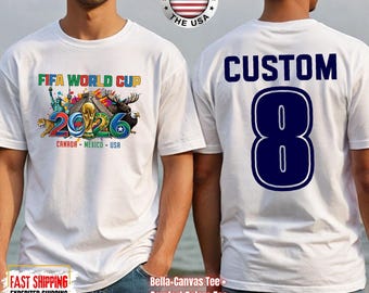 Camiseta Comfort Color® World Soccer 2026, Estados Unidos, Canadá, México, Campeonato 2026, Copa Mundial de Fútbol, Camiseta WC 2026, Camiseta Internacional de Fútbol