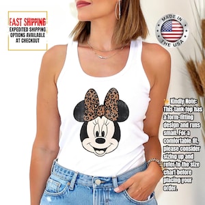 Animal Kingdom Minnie Safari Leopard Tank Top, Disney Minnie Safari Mode, Couple Tank Top, Disney Safari Couple Tank Top, Disney gift Tank