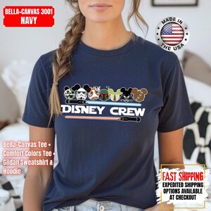 Camiseta de Star Wars de Disney Crew, sudadera de Mandalorian, camiseta de colores cómodos de Darth Vader, camiseta de Chewbacca, camiseta de Star Jedi, camiseta de Luke Skywalker imagen 12