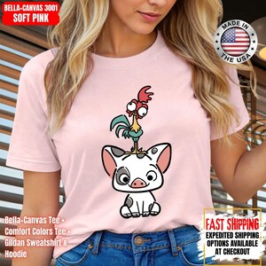 Hei Girl Hei Moana Comfort Colors Shirt, Disney Princess Moana Shirt, Disney Trip Sweatshirt, Disney Toddler Kids Shirts image 4