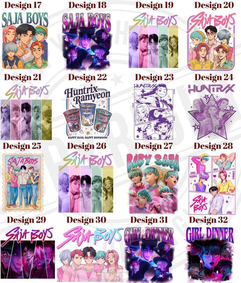 Pack De 110 Pegatinas Kpop – Rumi, Mira, Zoey, Saja Boys, Jinu Y Derpy Cat – Vinilo Impermeable Para Adolescentes