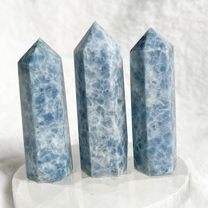 Blue calcite Points
