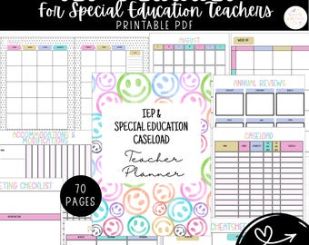 IEP Planner | Special Education Teachers, Goal Tracking & Progress Monitoring | Printable PDF