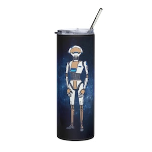 D3-09 Logistics Droid Stainless Steel Tumbler Halcyon Chandrila Star Line Star Wars Galactic Starcruiser