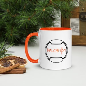 HalcAnon Halcyon Starcruiser Chandrila Star Line Fan Mug White with Orange Trim