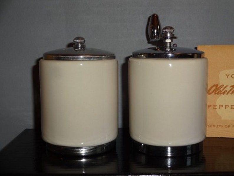 Vintage Olde Thompson Salt and Pepper Mill Set Etsy