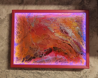 Pretty in Pink - Picture; Acrylic; Canvas; Decoration; Blacklight; Pink