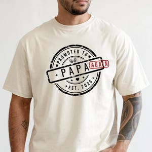 Second time Dad shirt, Personalized DAD tee,  Dad Again Shirt, Dad Est Year Tee, Second Baby Announcement Shirt, Father’s Day Gift