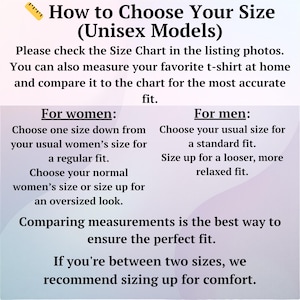 Może przedstawiać: Grafika informacyjna zatytułowana How to Choose Your Size (Unisex Models) z ikoną linijki. Zawiera instrukcje dotyczące por&oacute;wnywania wymiar&oacute;w z tabelą rozmiar&oacute;w oraz oferuje szczeg&oacute;łowe wskaz&oacute;wki dotyczące r&oacute;żnych rodzaj&oacute;w dopasowania.