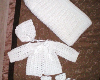 Welcome Home Crochet Baby Layette - Item CBJ597