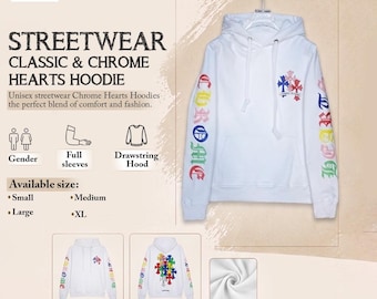 Nieuwe uniseks streetwear klassieke en gezellige comfortabele Chrome Hearts-hoodie