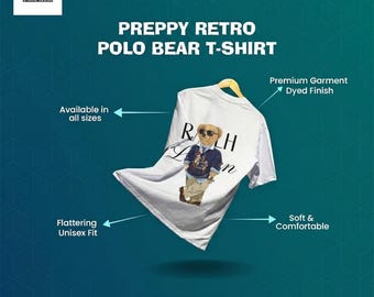 Preppy T-shirt in RLX-stijl en klassiek luxe streetwear katoenen T-shirt