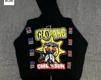 Glo Gangにインスパイアされたブラックパーカー：「Child of the Sun