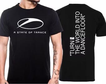 Turn the world in to a dance floor Armin van Buuren t-shirt ASOT t-shirt a state of trance t-shirt trance tee top shirt for music festival