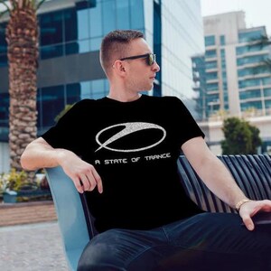 Silber Glitzer Armin van Buuren T-Shirt ASOT T-Shirt ein Zustand der Trance-T-Shirt Trance-T-Shirt-T-Shirt für Musikfestival asot merch