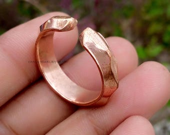 100% Pure Copper Ring, Adjustable Ring , Copper Jewellery, Beautiful Ring, Copper Anniversary Ring, Woman Ring, finger Copper Band Ring,