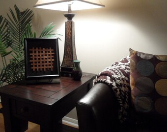 Woven Copper Art Mounted In Shadow Box, Seven Year Anniversary Gift, Husband Gift, Wife Gift, Boyfriend Gift, Copper Decor, Home Art, Decor