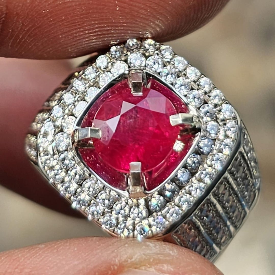 Blood Ruby Vivid Pigeon Blood Ruby Gemstone — 1.51 Carats | Burma Origin - Etsy