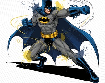 Dark Knight Comic Hero Bat SVG Bundle • Graffiti Superhero Silhouettes & Masked Avenger Symbols in PNG  for Kids T-shirt • Gift for Him