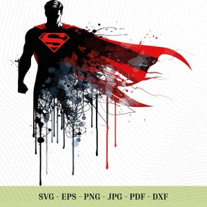 Classic Flying Superhero SVG with Bold Shield Emblem • Retro Comic Style Hero PNG Bundle for T-Shirts Tumblers, Hero Fan Gift for Him