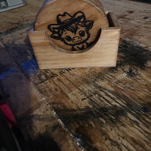 Highland Cow Coaster