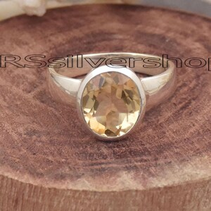 Faceted Citrine Ring, 925 Sterling Silver Ring, Natural Citrine Gemstone Ring, Statement Ring, Handmade Ring, Women Ring, Gift For Girls