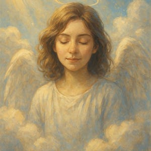 Custom Angel Portrait | Pet or Person Memorial | Heavenly Digital Drawing | Printable Tribute Art | Instant Download