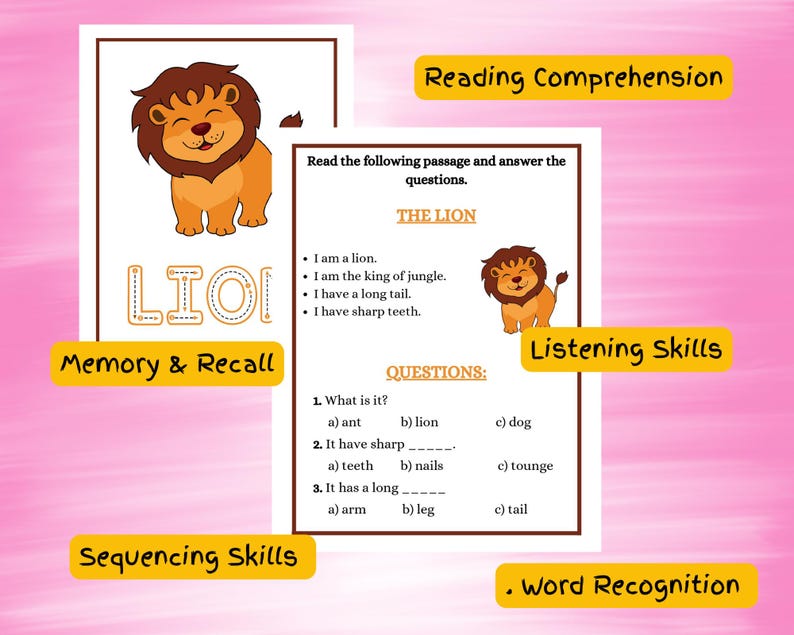 Reading Comprehension Worksheet for Kids | Short Story With Questions ...