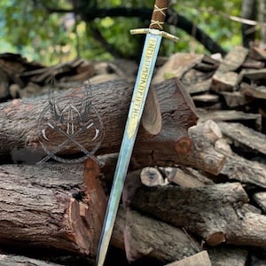 Hand-Forged Excalibur Sword-Merlin Sword Legend Of King Arthur Magician Sword Custom Fantasy Viking Cosplay Sword Gift For Him