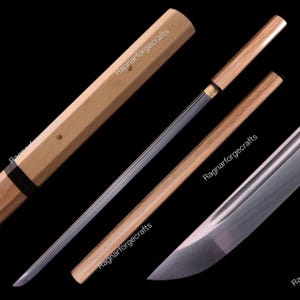 Handmade Carbon Steel Samurai Katana Sword: Full Tang Japanese Sword