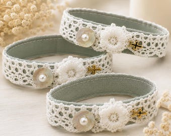 Greek Baptism Bracelets | Mint Martyrika | Orthodox Christening Favor | 18K Cross | Martirika | Mint Secret