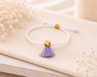 Baptism Bracelet Favor |  Christening Bracelet | Greek Orthodox Martyrika | Lilac Touch