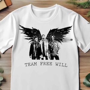 Supernatural Vintage T Shirt, Winchester Brother Shirt, Team Free Will
