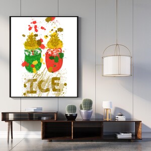Colorful Cocktail Wall Art Printable – Kitchen Bar Decor Print – Summer Drink Poster – Modern Food Art Digital Download