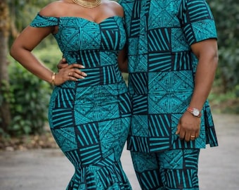 Africa Couple matching outfits, African  couple attires, African wears, couple matching outfit. Africa Couple matching Ankara attire.