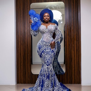 Ankara Fitted Gown for Ladies - Etsy