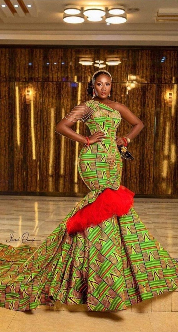 african luxury dress Ankara luxury dress, African mermaid dress, Ankara prom dress, Ankara couture mermaid gown, Ankara dress,African luxury dress, Ladies party