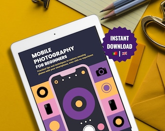 Smartphone Photography Ebook + Bónus Photography Planner | Complete Beginner Guide | PDF Kit