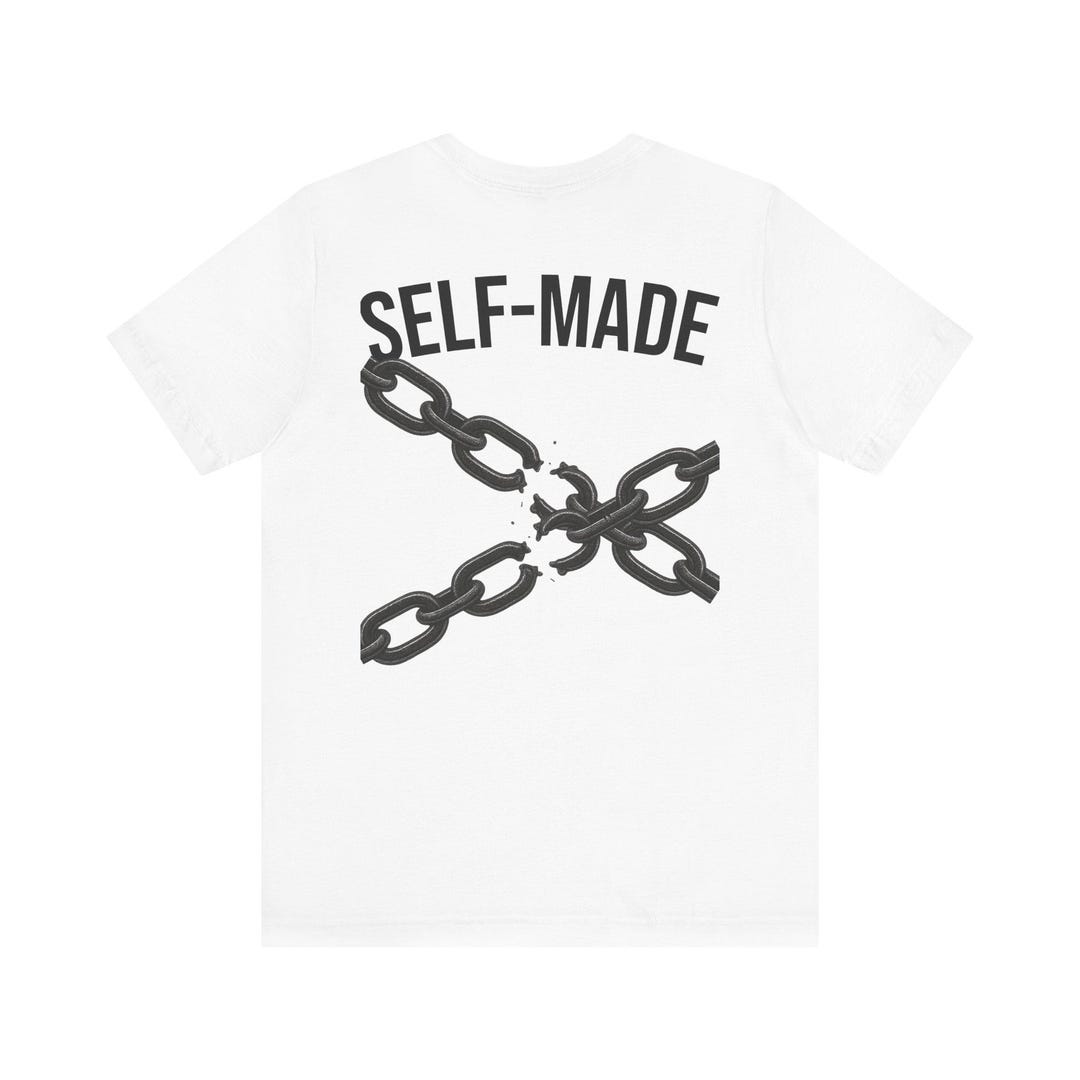 Self-made Gym T-shirt – Broken Chain Graphic – UNLD Logo – Motivational ...