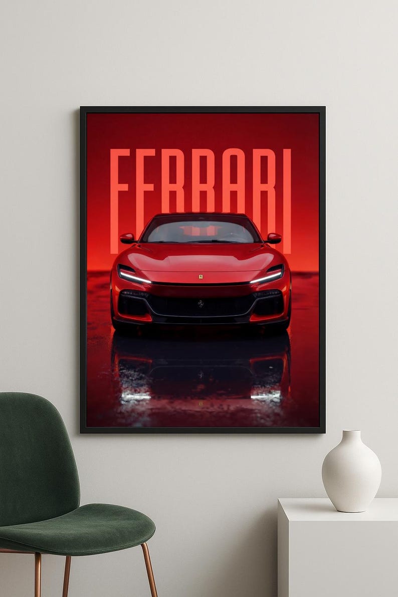Ferrari Purosangue Poster | Luxury SUV Wall Art | Exotic Italian ...