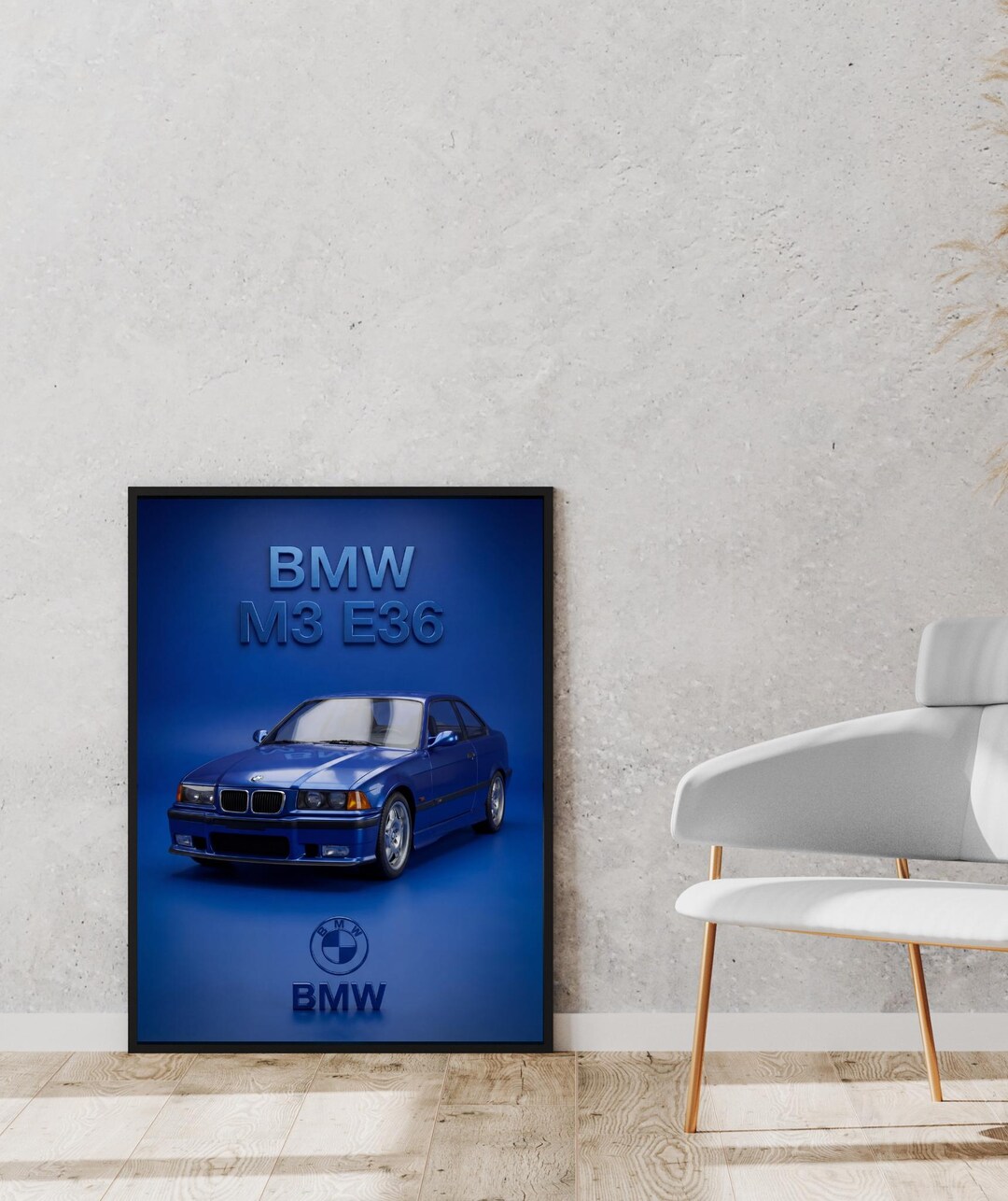 BMW M3 E36 Poster Classic JDM & European Sports Car Wall Art Digital ...